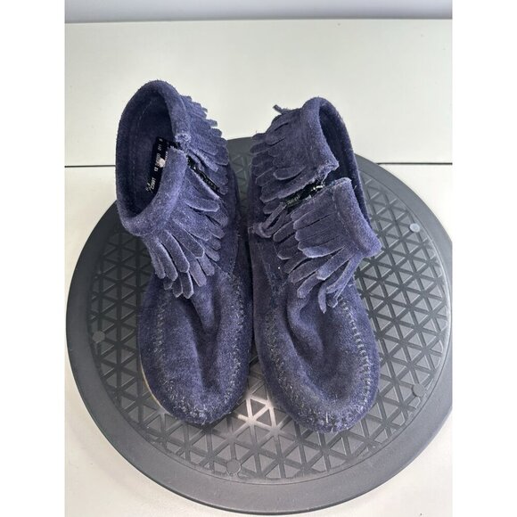 Minnetonka Moccasins Navy 2299T Size 12 - Picture 4 of 7